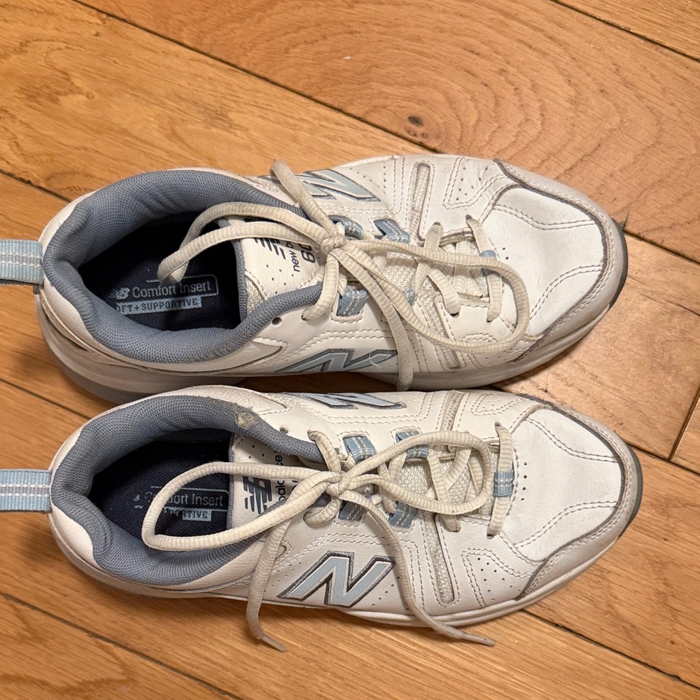 New Balance adult White and Gray Sneakers